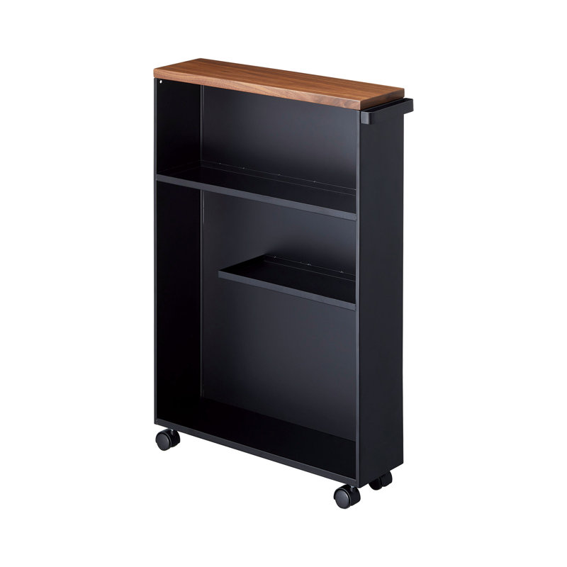 Yamazaki USA Tower Yamazaki Home Rolling Slim Bathroom Utility Cart